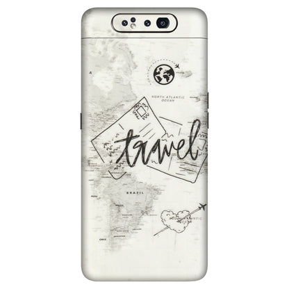 Samsung A/S Series Phone Skins (All Models) - Travel Ticket - Transparent Finish (T-06) Samsung Galaxy A80