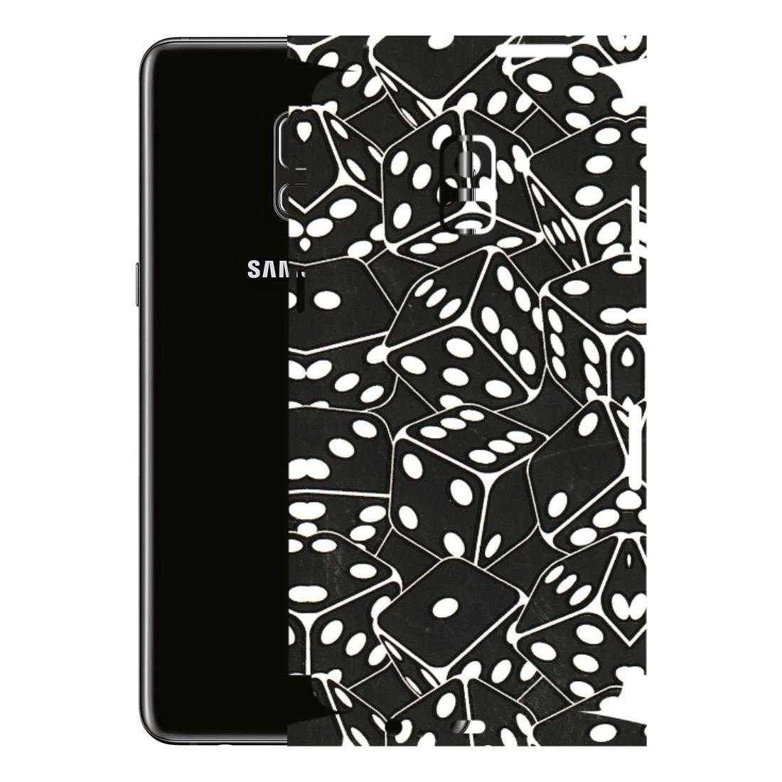 Samsung A/S Series Phone Skins (All Models) - Big Black Dices - 3D Embossed Finish (L-106) Samsung Galaxy A8 Plus