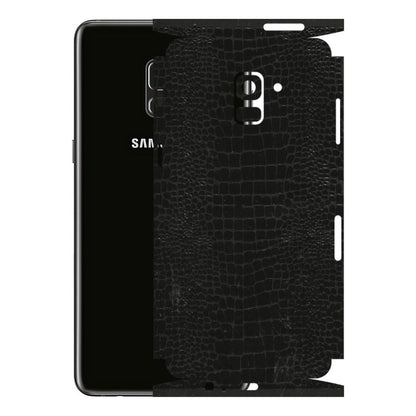Samsung A/S Series Phone Skins (All Models) - Snake Leather Black - 3D Embossed Finish (L-107) Samsung Galaxy A8 Plus