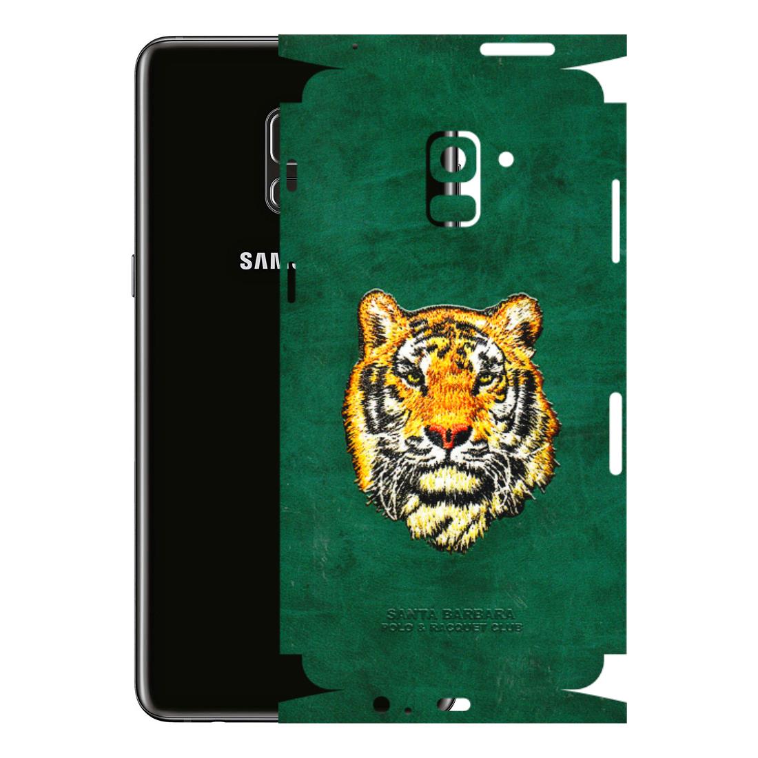 Samsung A/S Series Phone Skins (All Models) - Leather Feel Tiger - 3D Embossed Finish (L-111) Samsung Galaxy A8 Plus