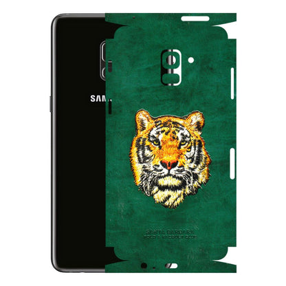 Samsung A/S Series Phone Skins (All Models) - Leather Feel Tiger - 3D Embossed Finish (L-111) Samsung Galaxy A8 Plus
