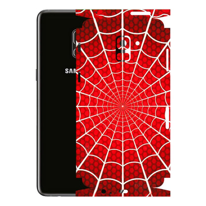 Samsung A/S Series Phone Skins (All Models) - Classic Spidey Web - 3D Embossed Finish (L-115) Samsung Galaxy A8 Plus