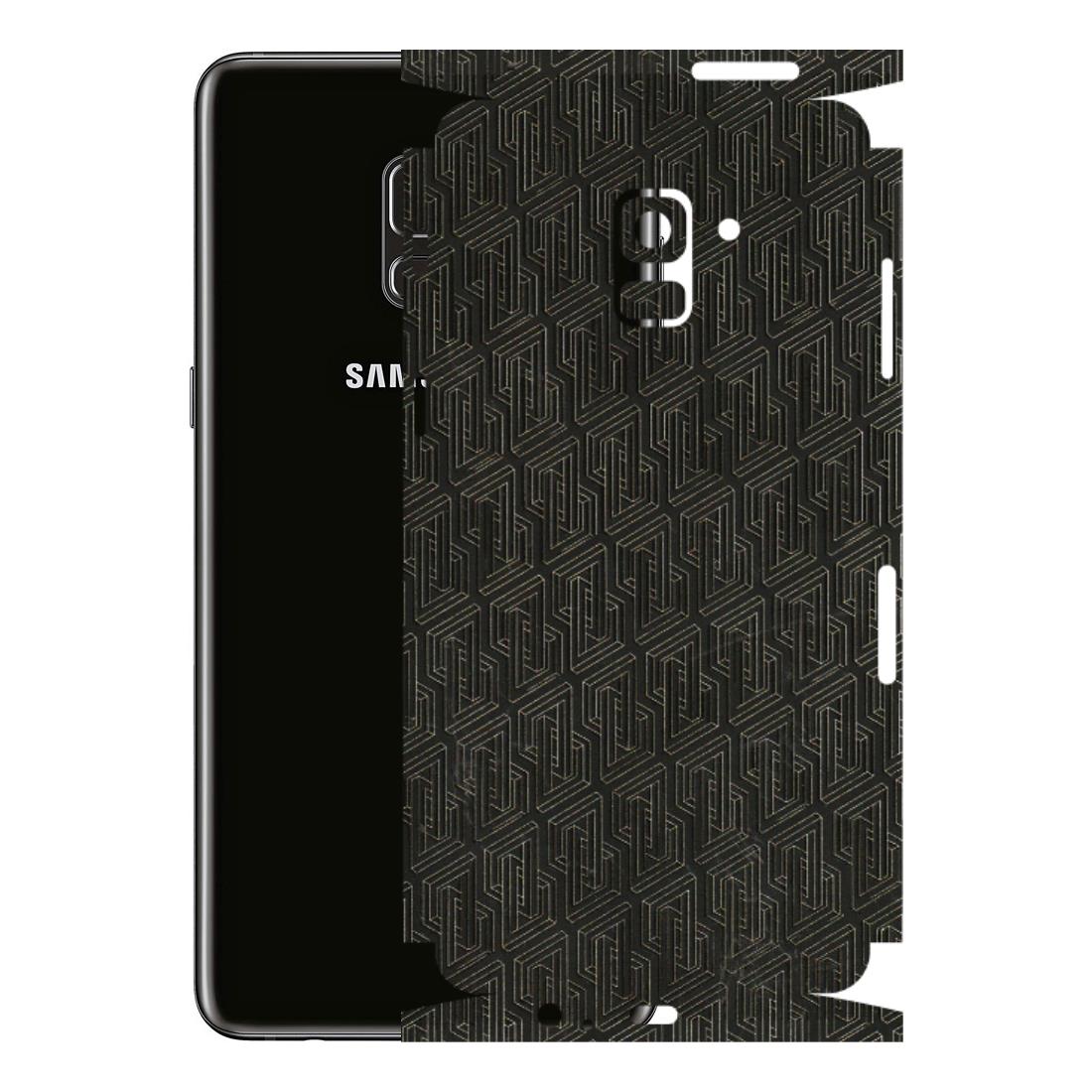 Samsung A/S Series Phone Skins (All Models) - Black Abstract Pattern - 3D Embossed Finish (L-117) Samsung Galaxy A8 Plus