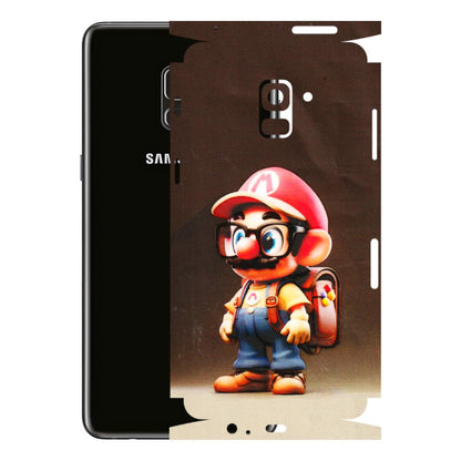 Samsung A/S Series Phone Skins (All Models) - Little Mario - 3D Embossed Finish (L-119) Samsung Galaxy A8 Plus