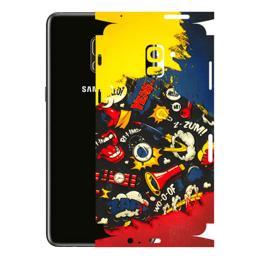 Samsung A/S Series Phone Skins (All Models) - Pacific Doodle Art - 3D Embossed Finish (L-120) Samsung Galaxy A8 Plus