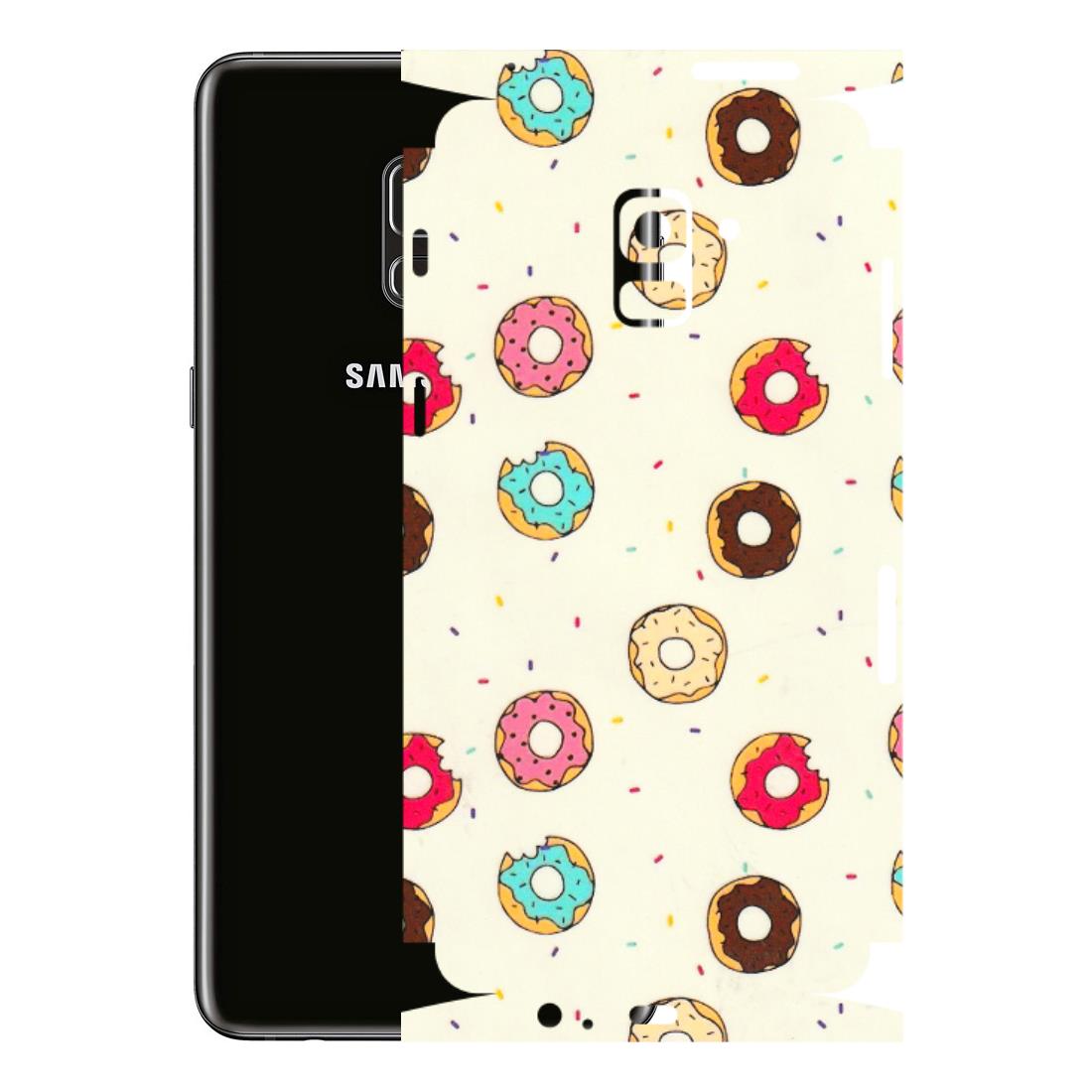 Samsung A/S Series Phone Skins (All Models) - Mini Donuts Doodle Art - 3D Embossed Finish (L-122) Samsung Galaxy A8 Plus