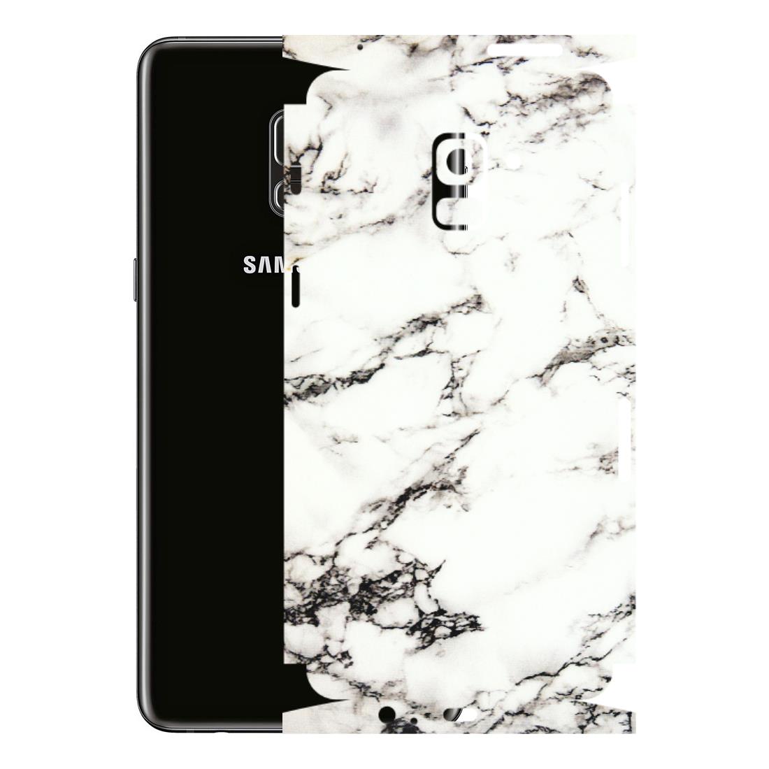 Samsung A/S Series Phone Skins (All Models) - Black and White Marble Texture - 3D Embossed Finish (L-124) Samsung Galaxy A8 Plus