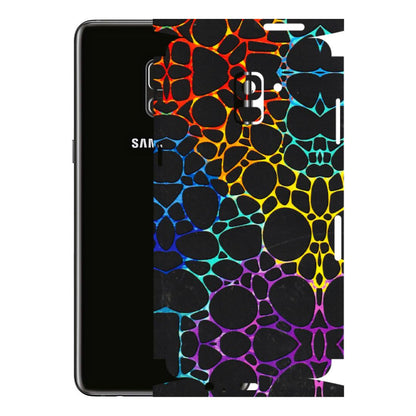 Samsung A/S Series Phone Skins (All Models) - Abstract Art MultiColour - 3D Embossed Finish (L-133) Samsung Galaxy A8 Plus