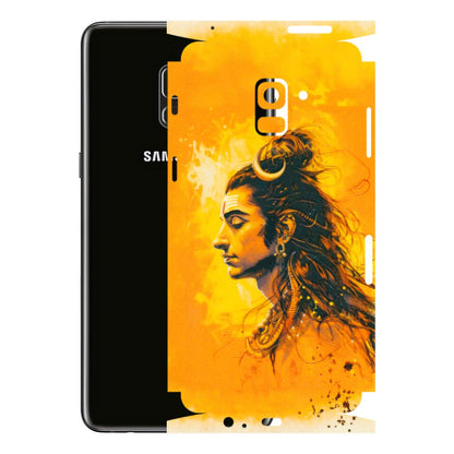 Samsung A/S Series Phone Skins (All Models) - Shiv Shakti - 3D Embossed Finish (L-14) Samsung Galaxy A8 Plus