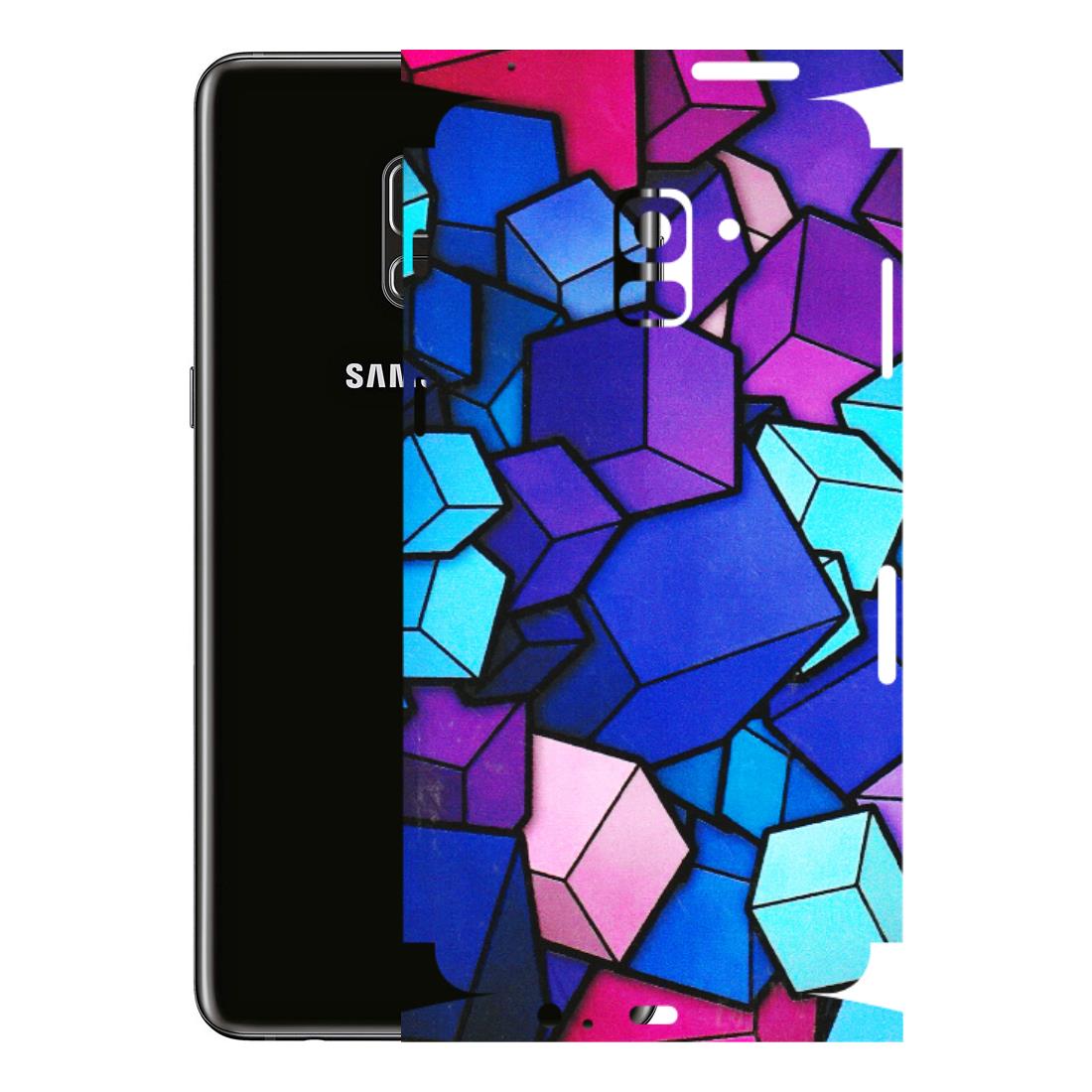 Samsung A/S Series Phone Skins (All Models) - Cube Doodle - 3D Embossed Finish (L-141) Samsung Galaxy A8 Plus