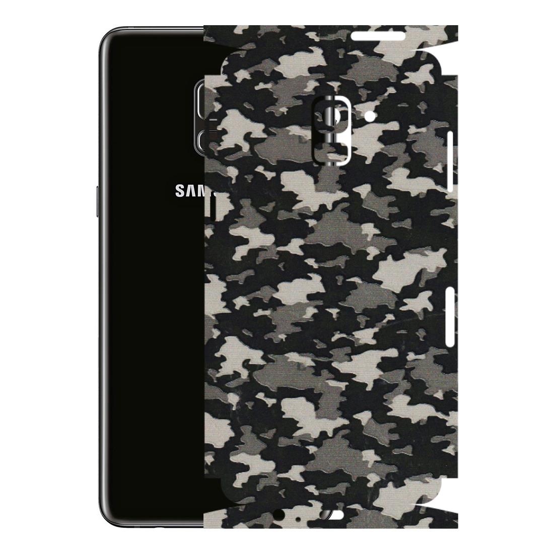 Samsung A/S Series Phone Skins (All Models) - Black/Grey Camoflaunge - 3D Embossed Finish (L-142) Samsung Galaxy A8 Plus