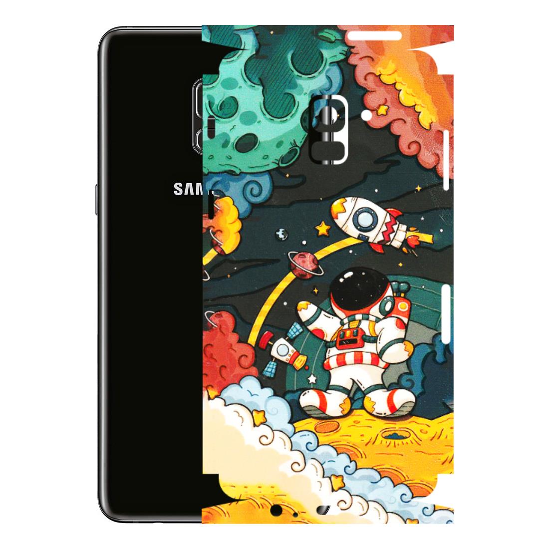 Samsung A/S Series Phone Skins (All Models) - Astronauts & Spaceship - 3D Embossed Finish (L-145) Samsung Galaxy A8 Plus