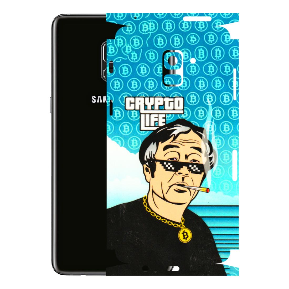 Samsung A/S Series Phone Skins (All Models) - Crypto Thug Life - 3D Embossed Finish (L-179) Samsung Galaxy A8 Plus