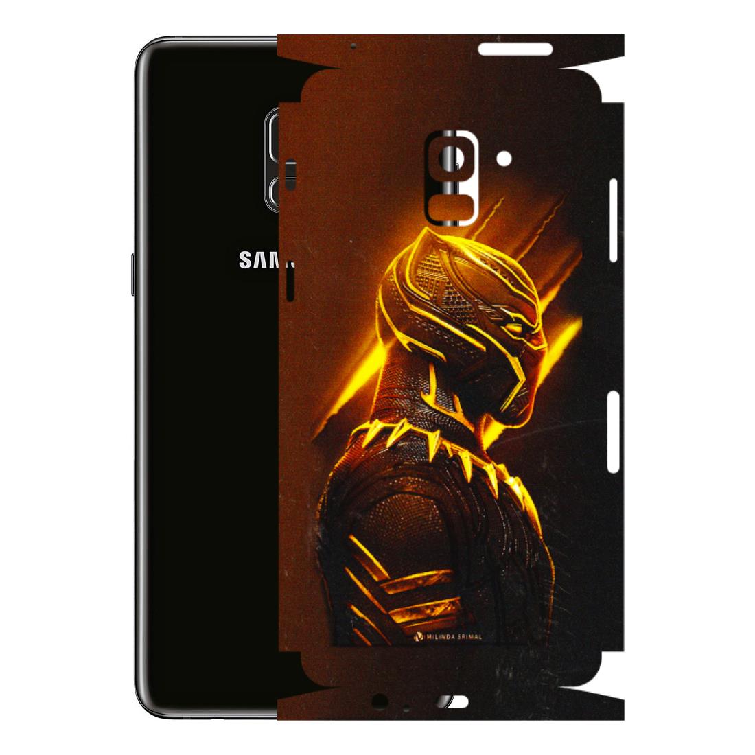 Samsung A/S Series Phone Skins (All Models) - Gold Black Panther - 3D Embossed Finish (L-181) Samsung Galaxy A8 Plus