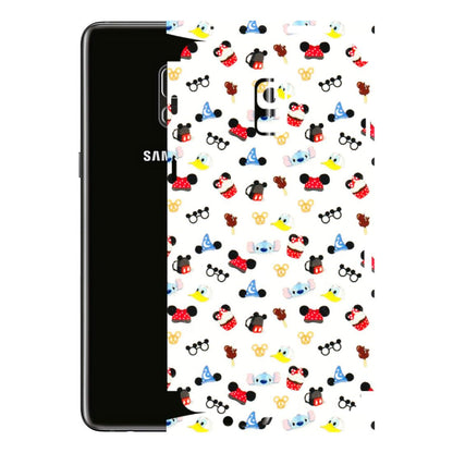 Samsung A/S Series Phone Skins (All Models) - Minnie Mouse & Donald Doodles s - 3D Embossed Finish (L-194) Samsung Galaxy A8 Plus