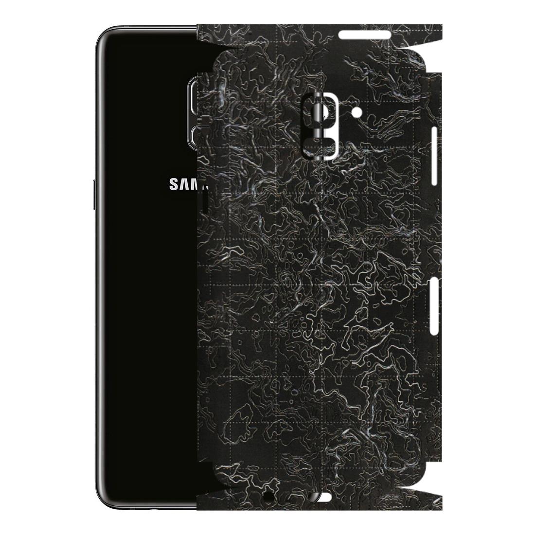 Samsung A/S Series Phone Skins (All Models) - Black map Texture - 3D Embossed Finish (L-201) Samsung Galaxy A8 Plus