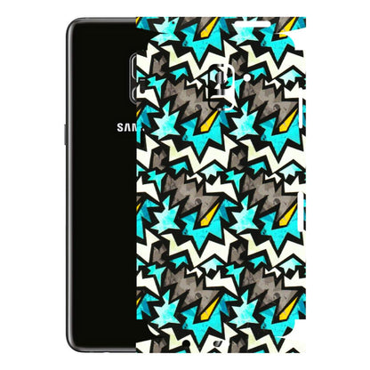 Samsung A/S Series Phone Skins (All Models) - Funky Zig Zag - 3D Embossed Finish (L-223) Samsung Galaxy A8 Plus