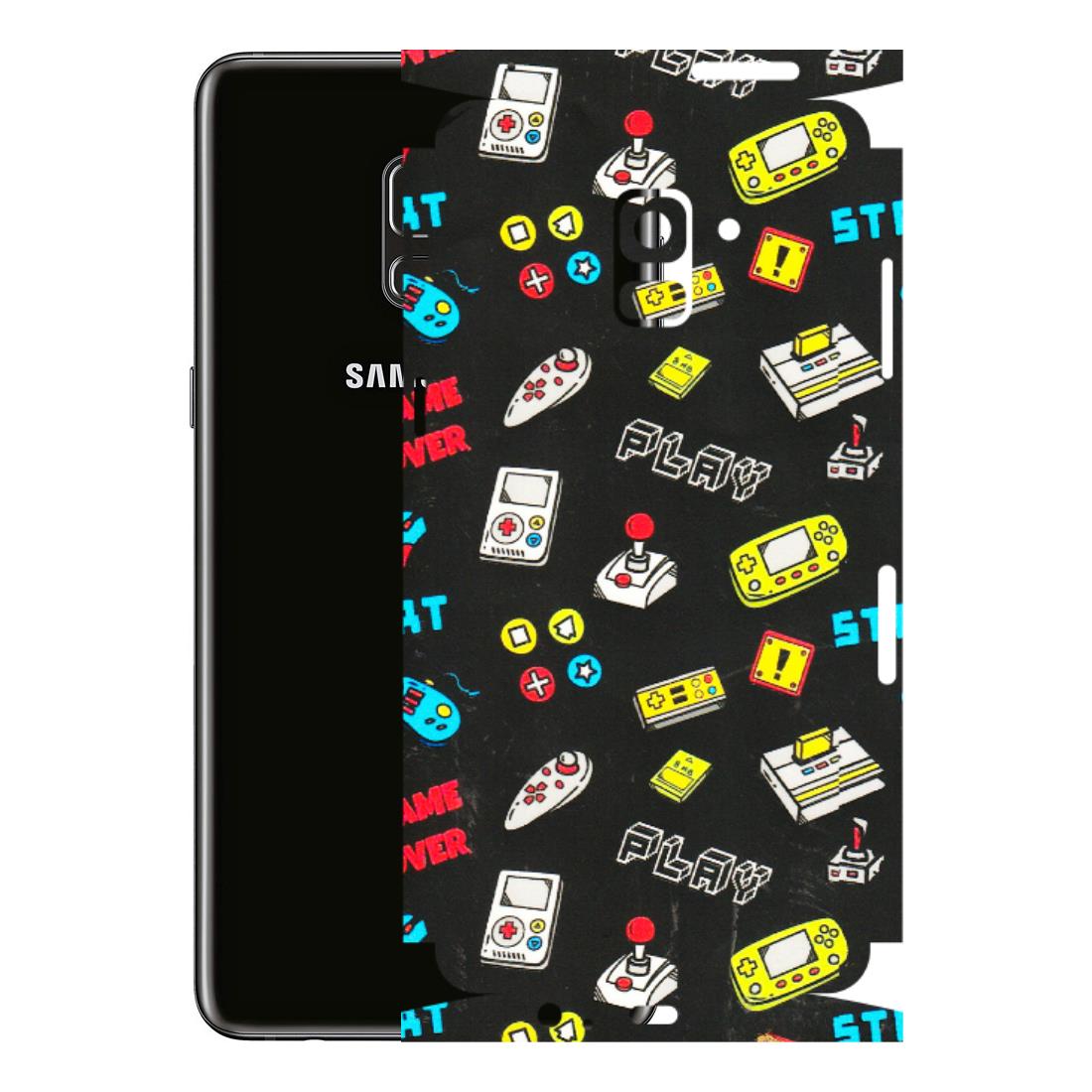 Samsung A/S Series Phone Skins (All Models) - Gaming Doodles - 3D Embossed Finish (L-224) Samsung Galaxy A8 Plus