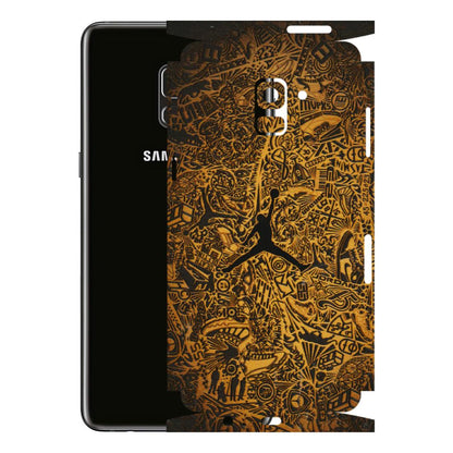 Samsung A/S Series Phone Skins (All Models) - Premium Gold Basketball Player - 3D Embossed Finish (L-236) Samsung Galaxy A8 Plus