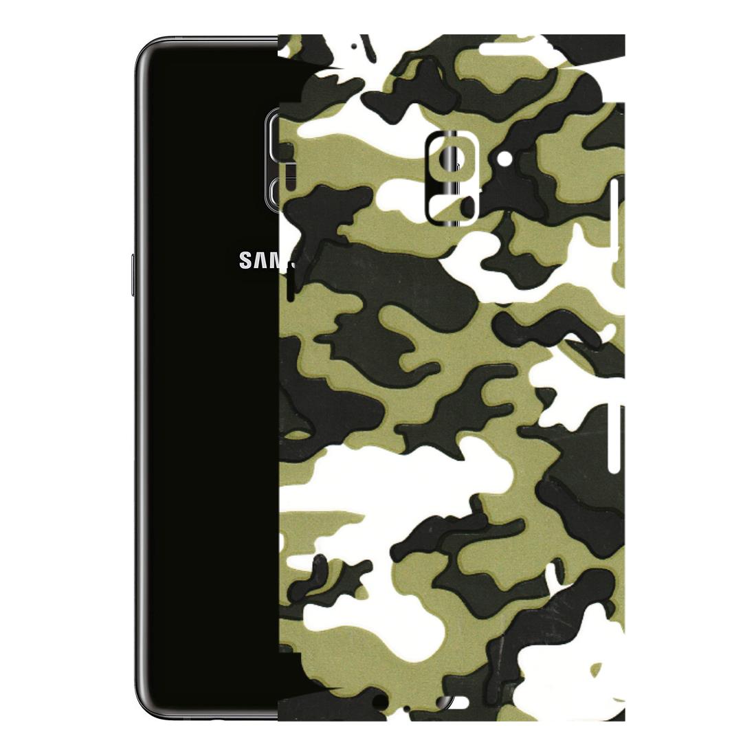 Samsung A/S Series Phone Skins (All Models) - Camouflages White And Green - 3D Embossed Finish (L-243) Samsung Galaxy A8 Plus