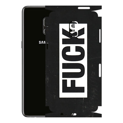 Samsung A/S Series Phone Skins (All Models) - The F Word - 3D Embossed Finish (L-255) Samsung Galaxy A8 Plus