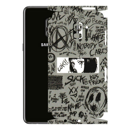 Samsung A/S Series Phone Skins (All Models) - Never Have Love Anime - 3D Embossed Finish (L-260) Samsung Galaxy A8 Plus