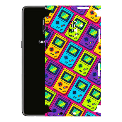 Samsung A/S Series Phone Skins (All Models) - Gameboy Colourful - 3D Embossed Finish (L-266) Samsung Galaxy A8 Plus