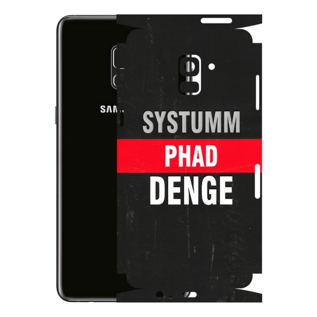 Samsung A/S Series Phone Skins (All Models) - Systumm Phad Denge - 3D Embossed Finish (L-278) Samsung Galaxy A8 Plus