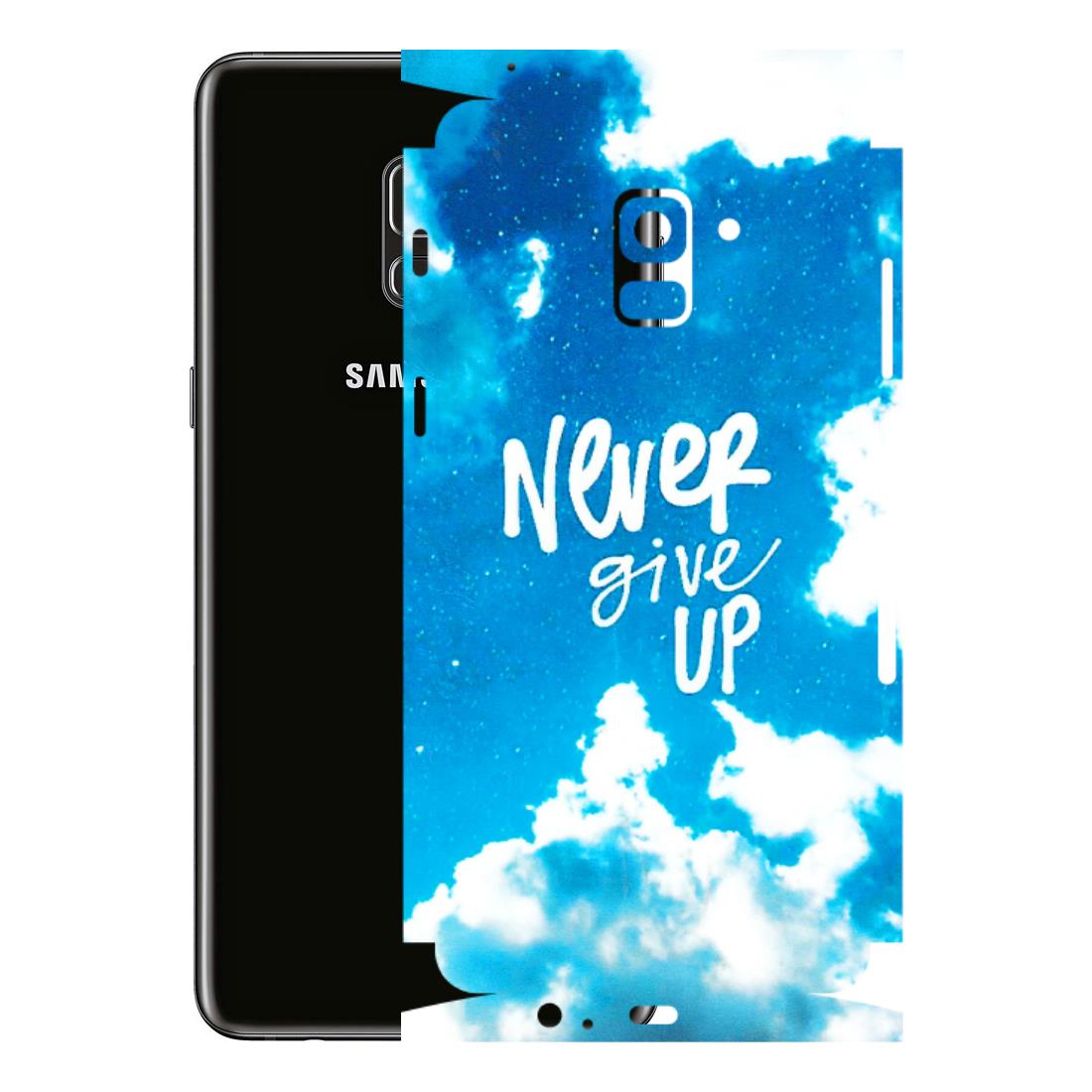 Samsung A/S Series Phone Skins (All Models) - Never Give Up - 3D Embossed Finish (L-279) Samsung Galaxy A8 Plus
