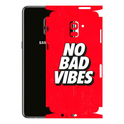 Samsung A/S Series Phone Skins (All Models) - No Bad Vibes - 3D Embossed Finish (L-280) Samsung Galaxy A8 Plus