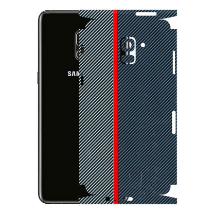 Samsung A/S Series Phone Skins (All Models) - Blue Sober Lines - 3D Embossed Finish (L-305) Samsung Galaxy A8 Plus