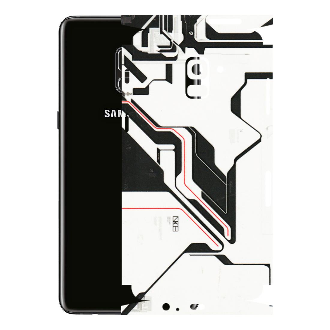 Samsung A/S Series Phone Skins (All Models) - White Techy Logo - 3D Embossed Finish (L-312) Samsung Galaxy A8 Plus