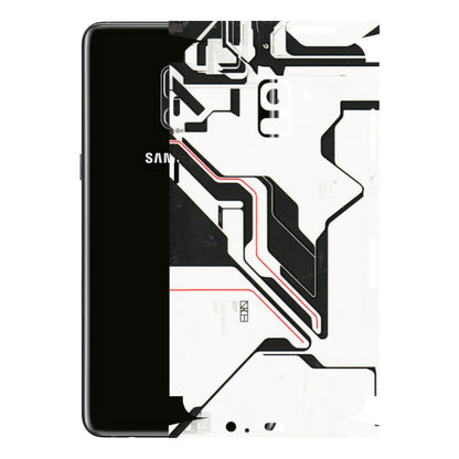 Samsung A/S Series Phone Skins (All Models) - White Techy Logo - 3D Embossed Finish (L-312) Samsung Galaxy A8 Plus