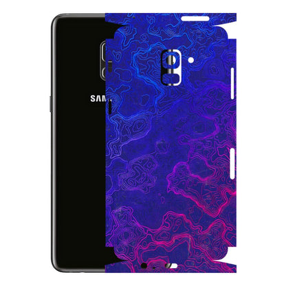 Samsung A/S Series Phone Skins (All Models) - Purple Ripples Swirl - 3D Embossed Finish (L-314) Samsung Galaxy A8 Plus