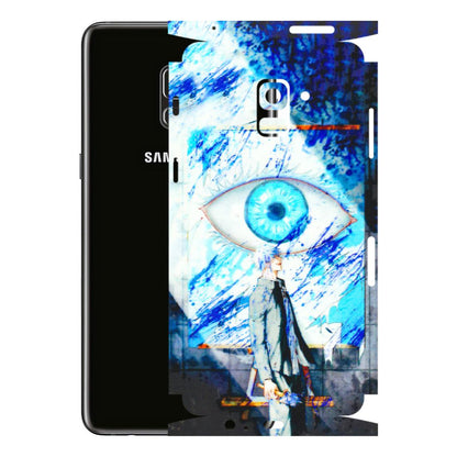 Samsung A/S Series Phone Skins (All Models) - Anime Sea Blue Eye - 3D Embossed Finish (L-318) Samsung Galaxy A8 Plus