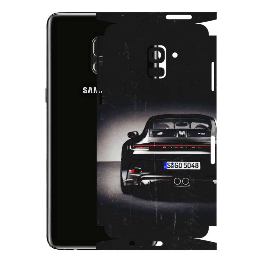 Samsung A/S Series Phone Skins (All Models) - New Black Porsche GT3 - 3D Embossed Finish (L-327) Samsung Galaxy A8 Plus