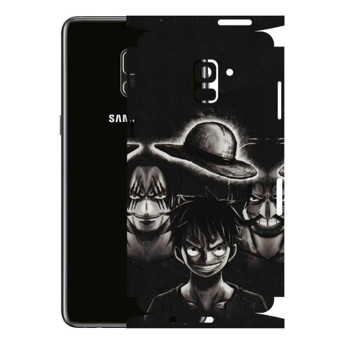 Samsung A/S Series Phone Skins (All Models) - Black Luffy Hat - 3D Embossed Finish (L-57) Samsung Galaxy A8 Plus