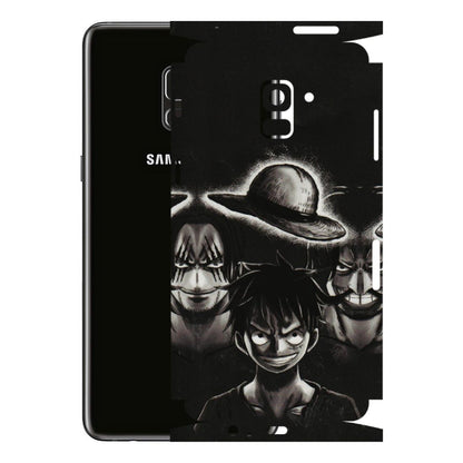 Samsung A/S Series Phone Skins (All Models) - Black Luffy Hat - 3D Embossed Finish (L-57) Samsung Galaxy A8 Plus