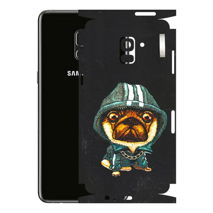 Samsung A/S Series Phone Skins (All Models) - Puppy N Hoodie - 3D Embossed Finish (L-90) Samsung Galaxy A8 Plus