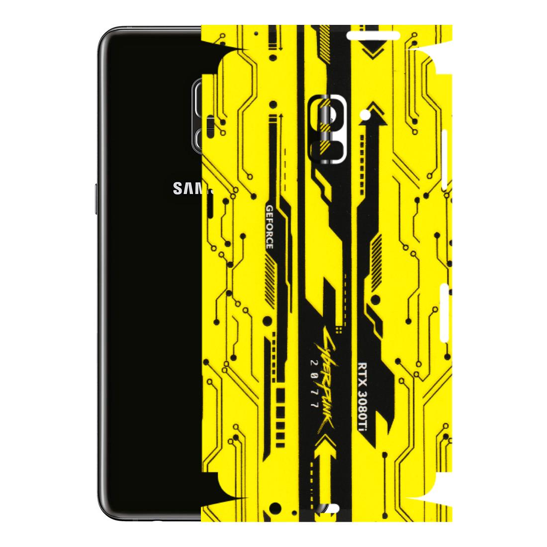 Samsung A/S Series Phone Skins (All Models) - Yellow Cyberpunk - 3D Embossed Finish (L-93) Samsung Galaxy A8 Plus