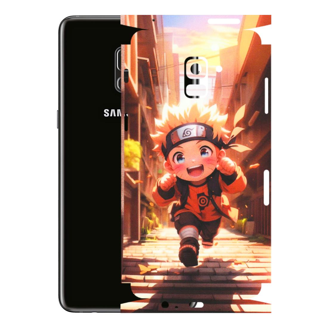 Samsung A/S Series Phone Skins (All Models) - Naruto Cute Toon Running - Matte Finish (M-04) Samsung Galaxy A8 Plus