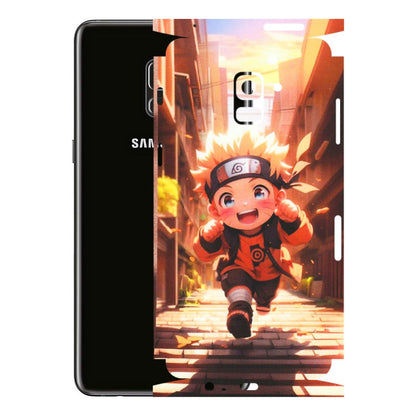 Samsung A/S Series Phone Skins (All Models) - Naruto Cute Toon Running - Matte Finish (M-04) Samsung Galaxy A8 Plus