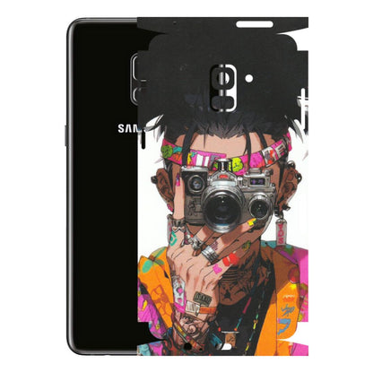 Samsung A/S Series Phone Skins (All Models) - Camera Lover Girl - Matte Finish (M-09) Samsung Galaxy A8 Plus