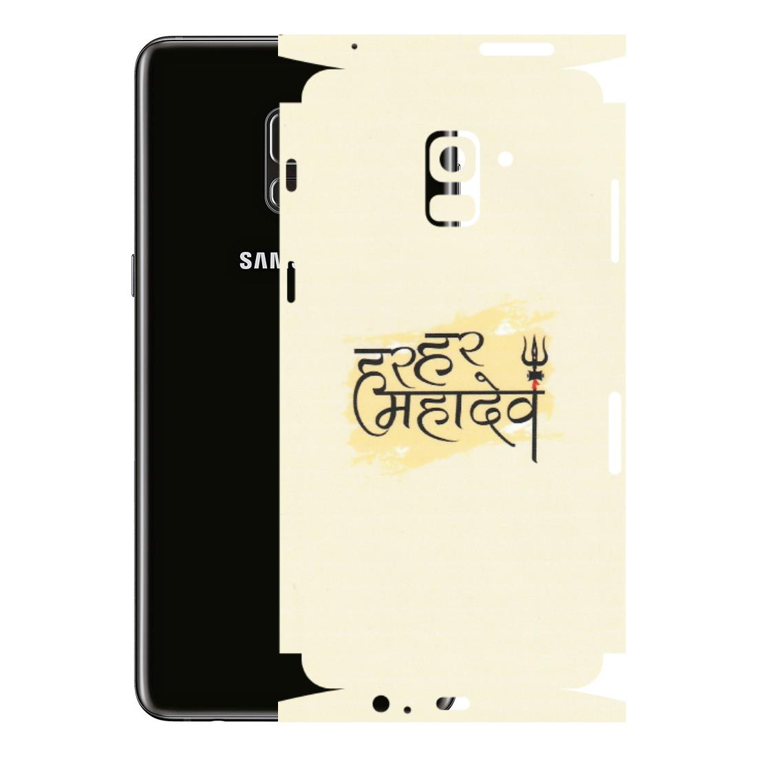 Samsung A/S Series Phone Skins (All Models) - Har Har Mahadev - Matte Finish (M-10) Samsung Galaxy A8 Plus