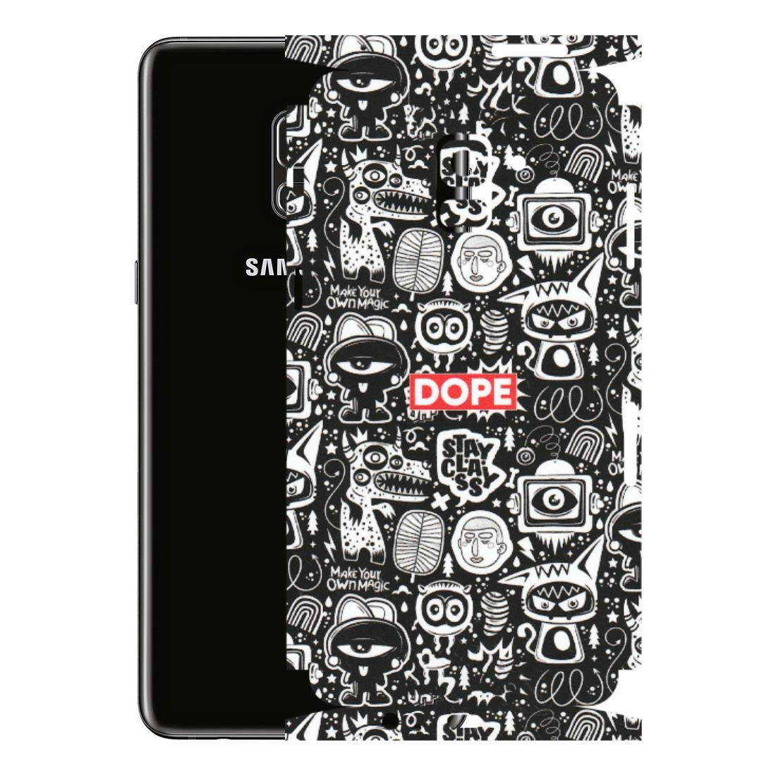 Samsung A/S Series Phone Skins (All Models) - Dope Stay Classy Black Doodles - Matte Finish (M-126) Samsung Galaxy A8 Plus