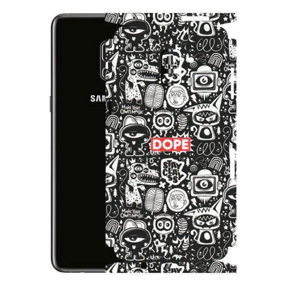 Samsung A/S Series Phone Skins (All Models) - Dope Stay Classy Black Doodles - Matte Finish (M-126) Samsung Galaxy A8 Plus