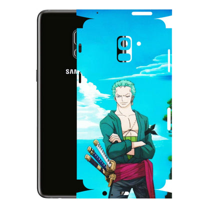 Samsung A/S Series Phone Skins (All Models) - Cool Swordman Zoro Anime - Matte Finish (M-143) Samsung Galaxy A8 Plus