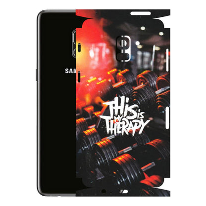 Samsung A/S Series Phone Skins (All Models) - GYM Lover Therapy - Matte Finish (M-160) Samsung Galaxy A8 Plus