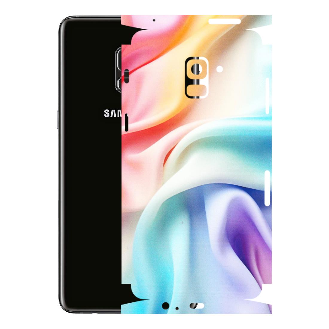 Samsung A/S Series Phone Skins (All Models) - Colourful Silk Cloth - Matte Finish (M-165) Samsung Galaxy A8 Plus