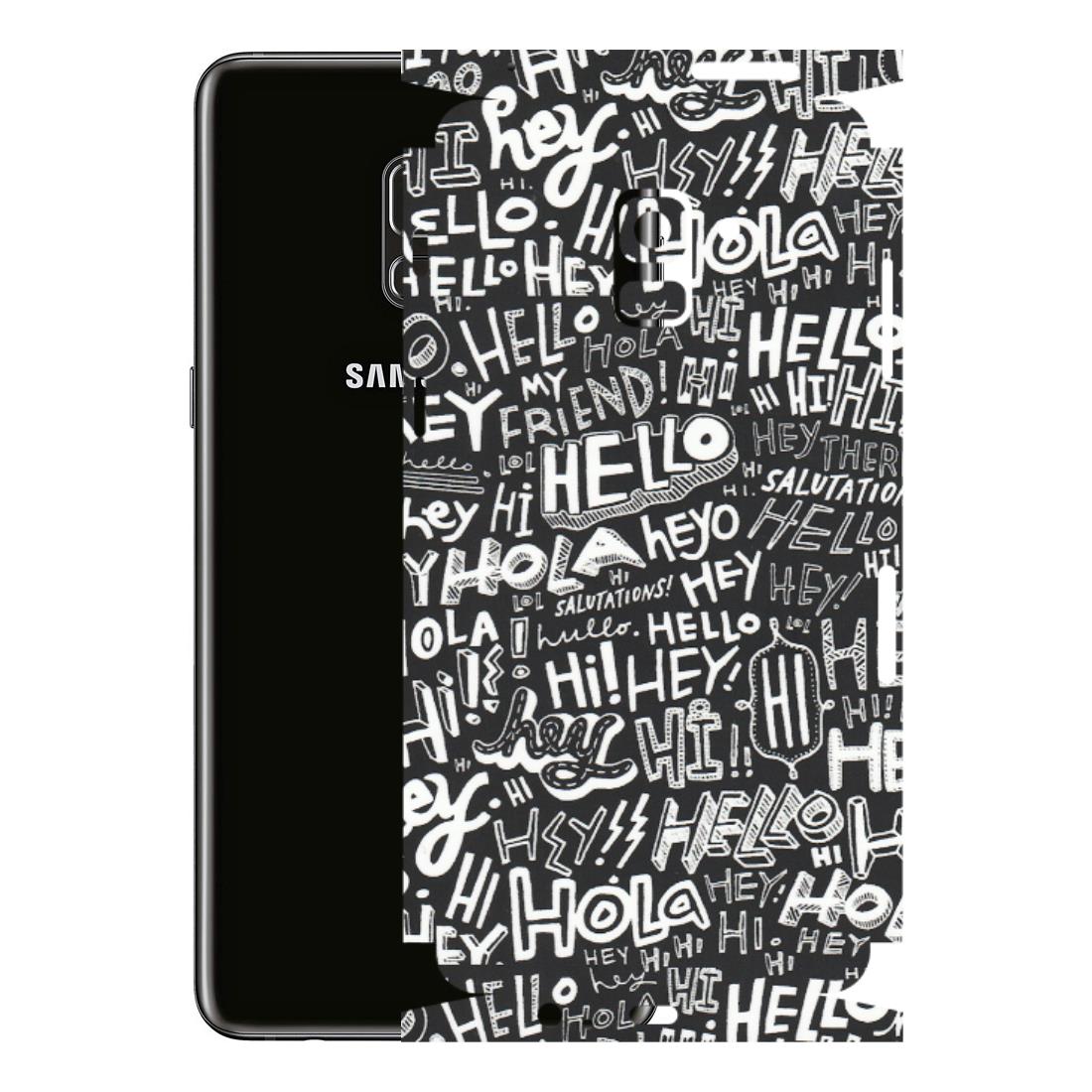 Samsung A/S Series Phone Skins (All Models) - Hi Hello Doodles - Matte Finish (M-25) Samsung Galaxy A8 Plus